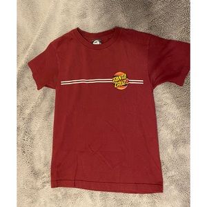 Maroon Santa Cruz T shirt